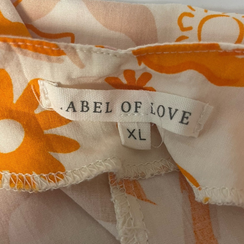 Label of Love Dress XL Maxi Sundress Boho Coastal‎ Beach Resort Relaxed Pockets - Picture 4 of 4
